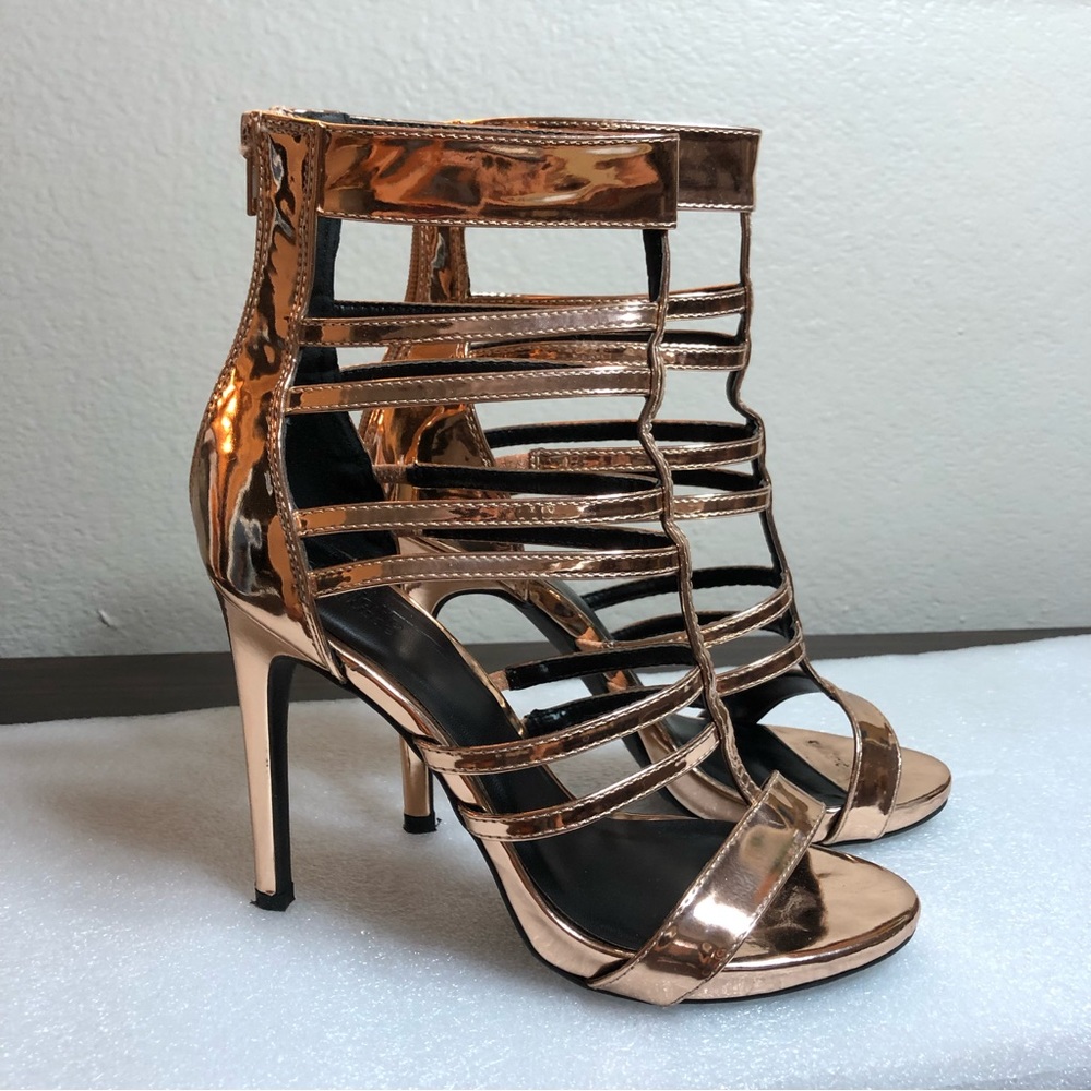 Charlotte Russe woman’s heels size 8 rose gold